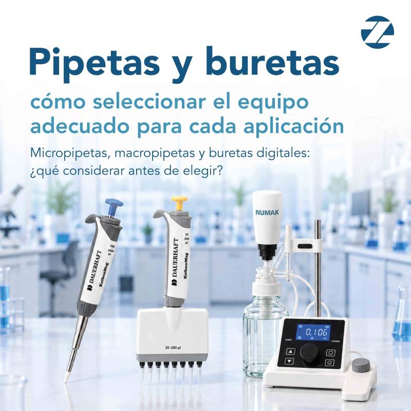 Pipetas y buretas: cómo seleccionar el instrumento adecuado para cada aplicación