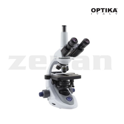 Microscopio trinocular con iluminación X-LED3 blanca, optica plana con corrección al infinito,modelo B-293PLi, marca Optika