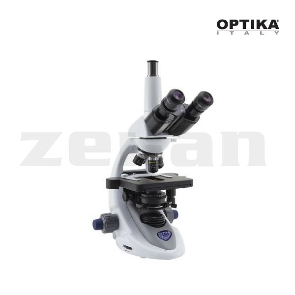 Microscopio trinocular con iluminacin X-LED3 blanca, optica plana con correccin al infinito,modelo B-293PLi, marca Optika