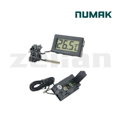 Termómetro digital con sonda termocupla tipo K de  -50 °C a + 70 °C, Marca Numak, V&A