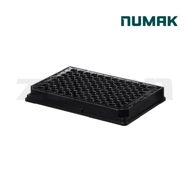 Placa de 96 PCR, color negra. Marca Deltalab, modelo 900093