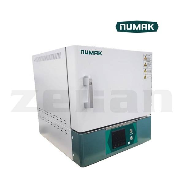 Horno tipo mufla de fibra cerámica, capacidad 7 L. Marca Numak. Modelo HMC-7L