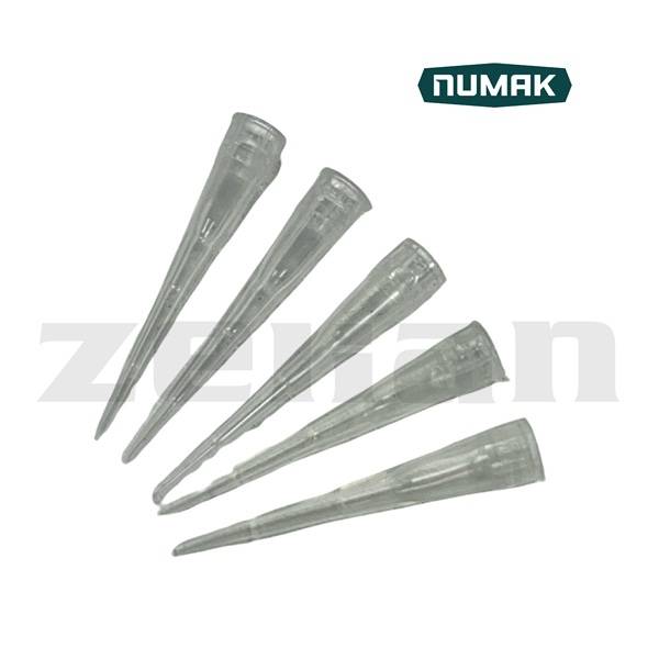 Tips para Micropipetas Blancos de 1 a 10 ul x 1000 unidades. Marca Numak