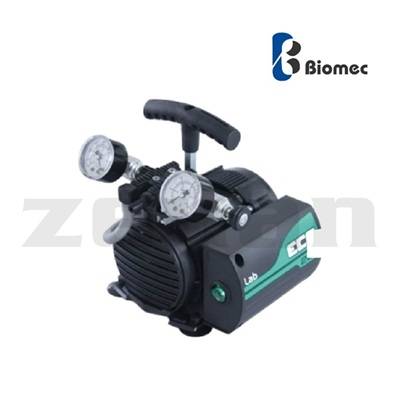 Bomba de vacío sin aceite con función de compresor para laboratorio, con cobertura de teflón. Marca Biomec, modelo ECO 260 LAB/BC PTFE