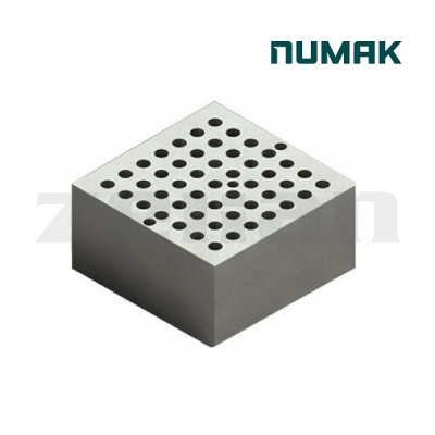 Bloque para baño seco y concentrador de nitrógeno de 49 tubos de Ø 7 mm. Marca: Numak, modelo BK-2