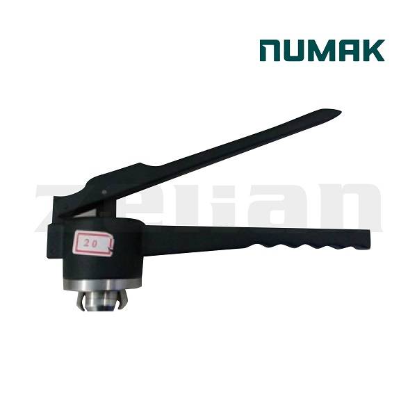 Precintadora/encapsuladora de precintos comunes, para viales de 20 mm. Marca Numak