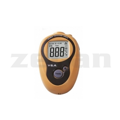 Termómetro infrarrojo, sin contacto, -20°C a +270°C, de bolsillo. Marca V&A ,modelo VA6510