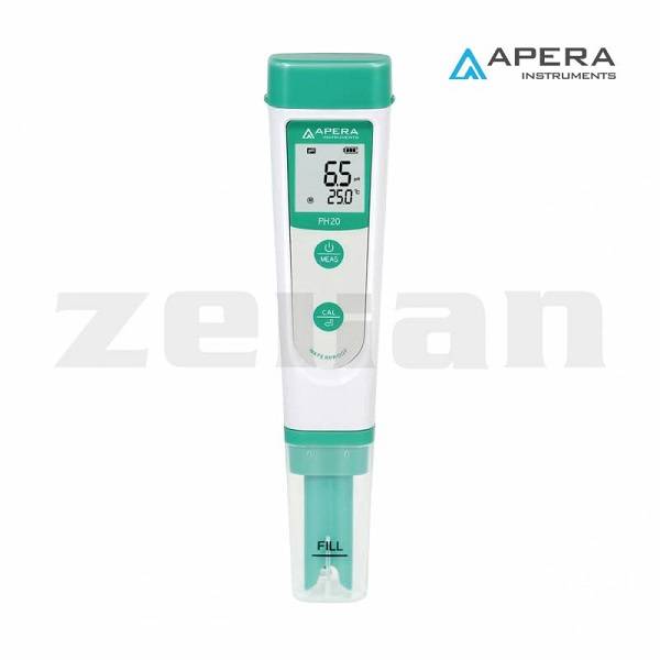 Medidor de pH (pHmetro)/Temperatura de bolsillo (portátil). Marca Apera, modelo PH20
