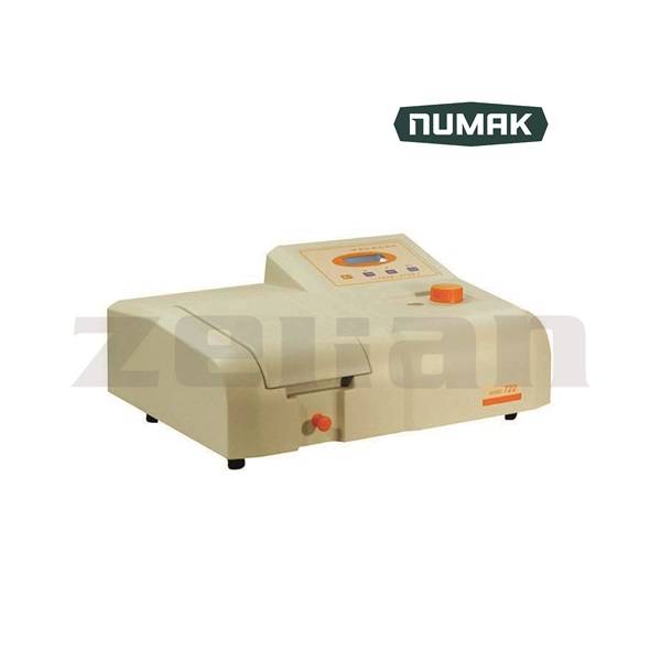 Espectrofotómetro. Marca Numak, modelo 722 Visible. Rango de Longitud de Onda: 325 a 1000 nm.