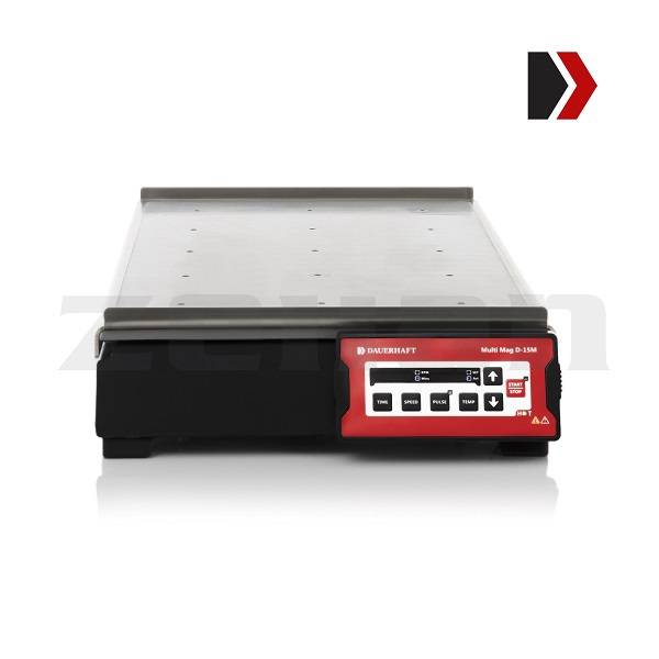 Agitador magn&eacute;tico multipunto de 15 posiciones, con calefacción. Marca Dauerhaft, modelo Multi Mag D-15M