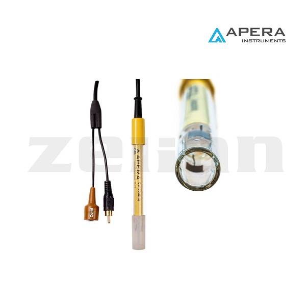 Electrodo de conductividad / temp. Rango de 0 a 200 mS / cm. Marca Apera, modelo 2401T-F