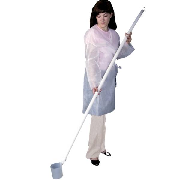 Colectores con mango largo 91cm de Pooliet + Vaso 500ml. Marca Deltalab, Modelo 19575