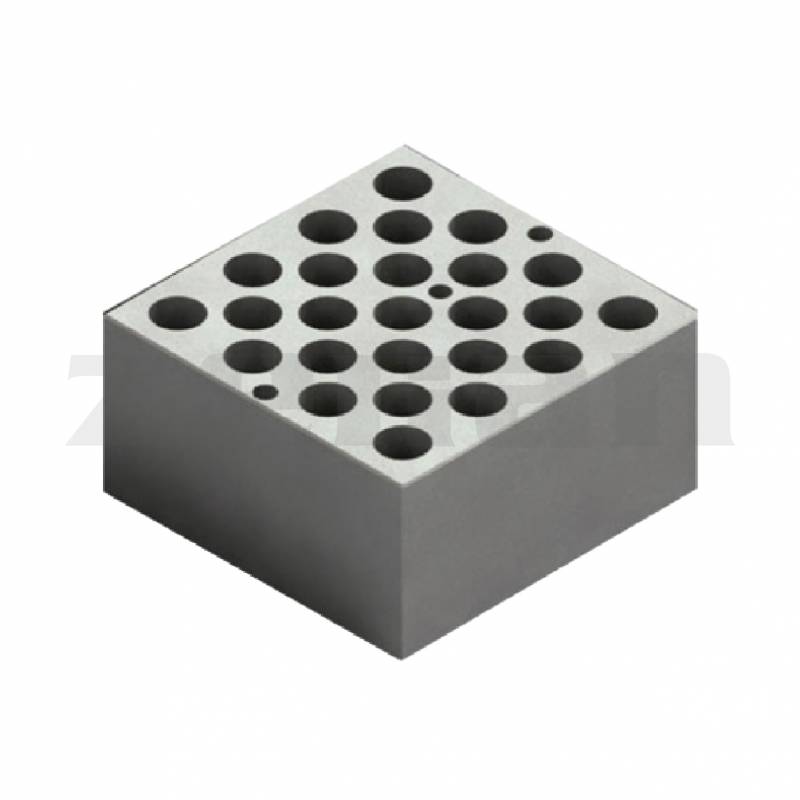 Bloque para baño seco y concentrador de nitrógeno de 25 tubos de Ø 13 mm. Marca: Allsheng, modelo BK-5