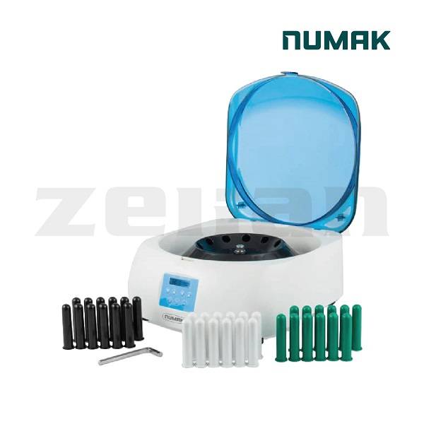 Centrífuga sin escobillas para 12 tubos de 15 ml y reductores. Marca Numak, modelo 12M