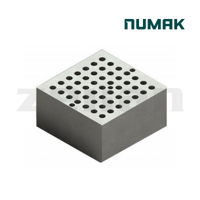 Bloque para baño seco y concentrador de nitrógeno de 49 tubos de Ø 6 mm. Marca: Numak, modelo BK-1