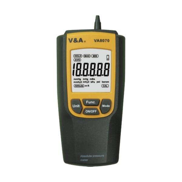 Medidor de presión absoluta. Marca: V&A, modelo VA8070