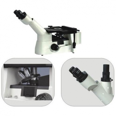 Microscopio metalográfico invertido trinocular  Marca Numak, Modelos MIM-403C