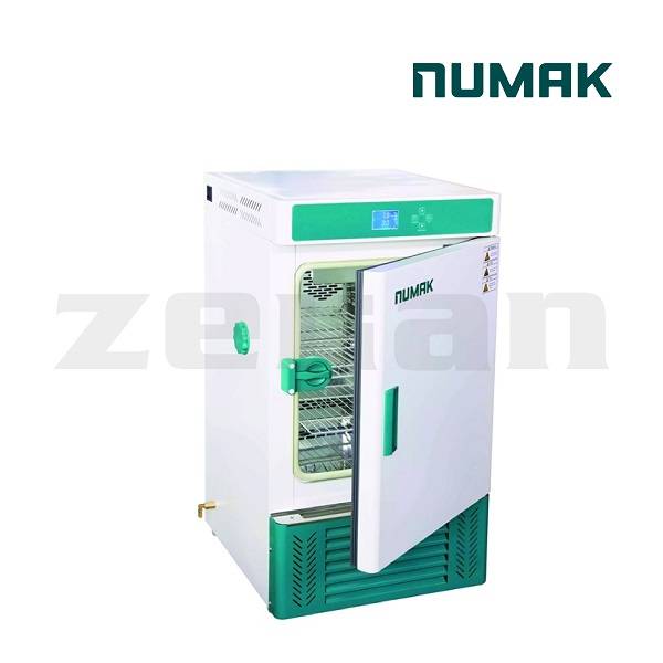 Incubadora refrigerada con control de temperatura inteligente. Marca Numak, modelo  HPI-70L REF