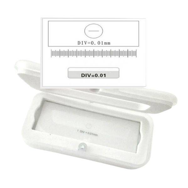 Micrómetro para microscopio 1 mm/100 . Marca Numak