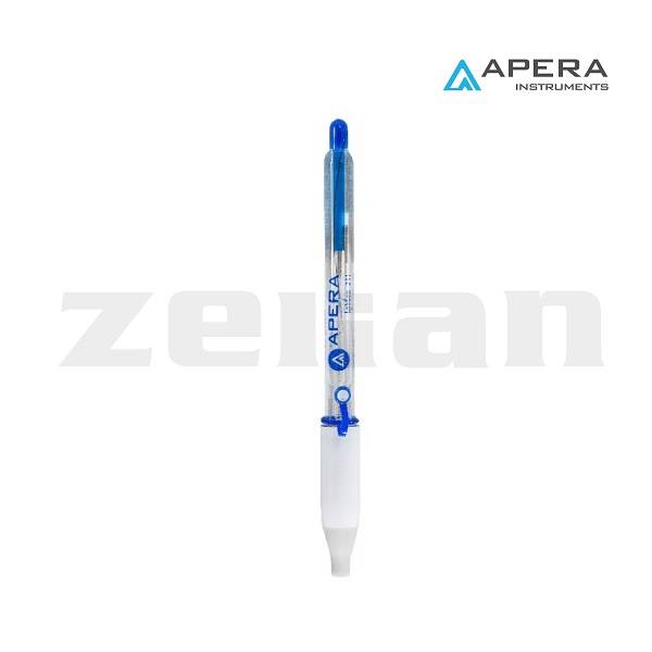 Electrodo de pH para soluciones regulares acuosas compatible con tampón TRIS de combinación de vidrio, conector BNC. Marca Apera, modelo LabSen®211