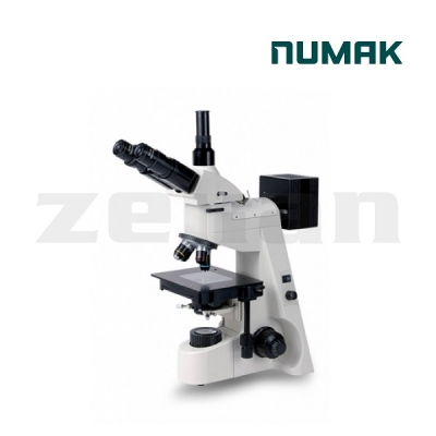 Microscopio trinocular metalográfico con epi y transiluminación. Marca Numak, modelo MM-146AT