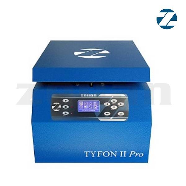 Centrífuga de mesa a inducción con rotor oscilante p/ 6 tubos. Marca Zelian, modelo Tyfon II Pro ZTO-650. Ind. Arg.