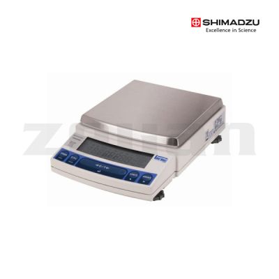 Balanza de alta precisión 6200 g x 0.01 g, calibración interna. Marca Shimadzu, modelo UW6200H